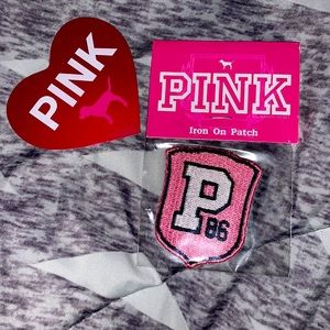 Rare P86 Pink Plaque iron on patch HTF circa 00